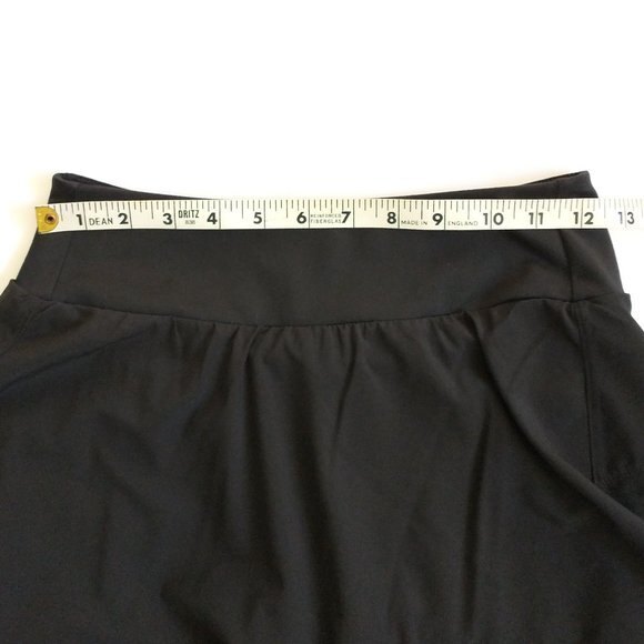 Zella Black Ruffled Mini Skort XS Athletic Tennis Golf Activewear Skirt Stretch - Picture 8 of 10